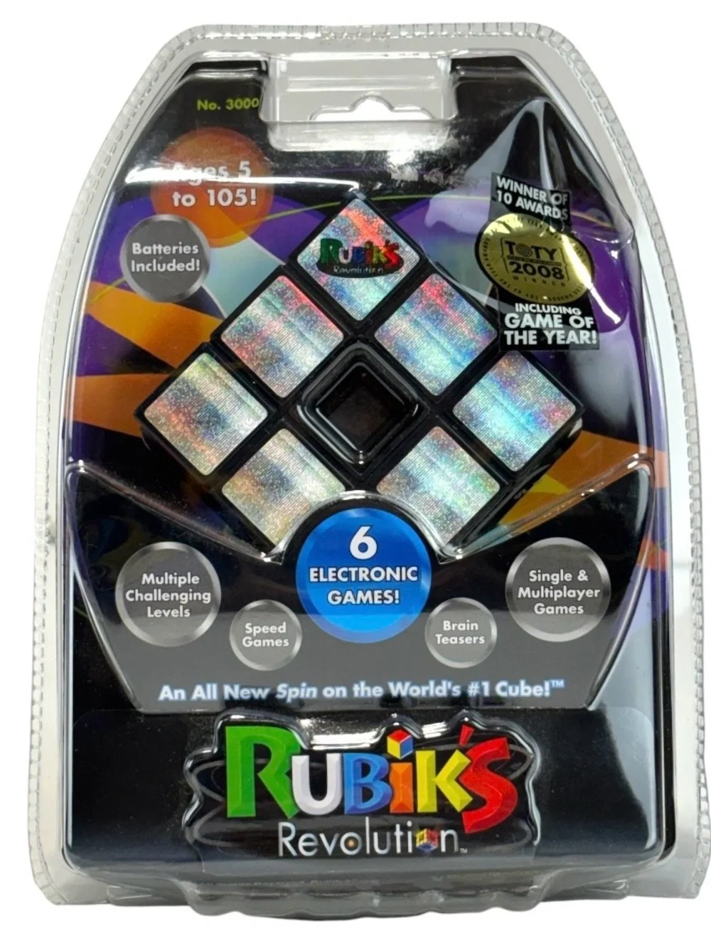 NEW Rubik's Revolution 6-Electronic Interactive Cube Games 2007 No. 3000 SEALED